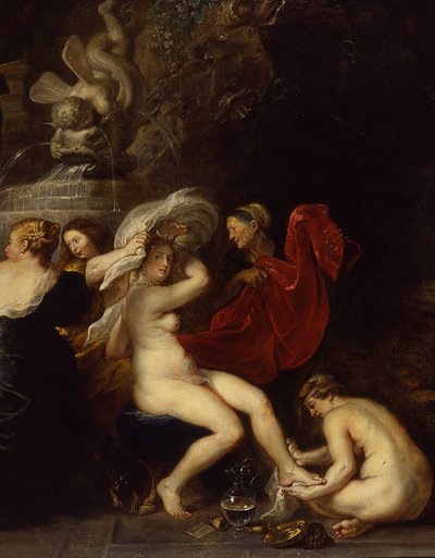 Het bad van Diana door Peter Paul Rubens